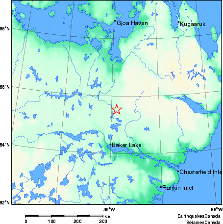 Map of Earthquake Area