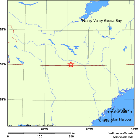 Map of historical earthquakes magnitude 5.0 and larger. Details in the data table below