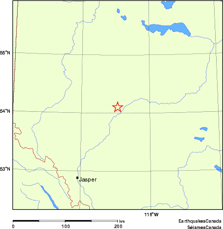 Map of historical earthquakes magnitude 5.0 and larger. Details in the data table below