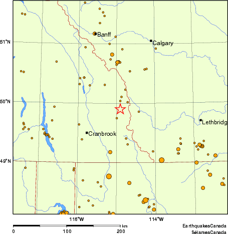 Map of earthquakes magnitude 2.0 and larger, 2000 - present