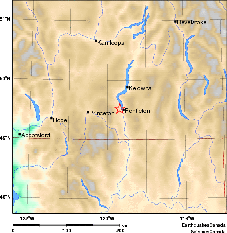 Map of Earthquake Area