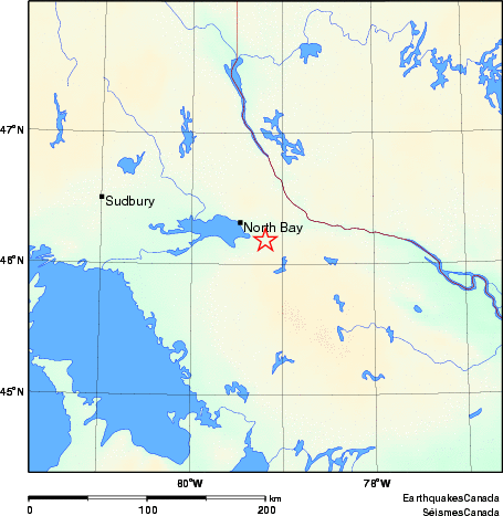 Map of Earthquake Area