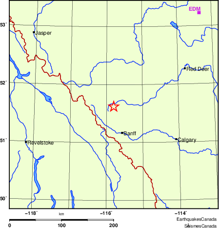 Map of Regional Seismographs